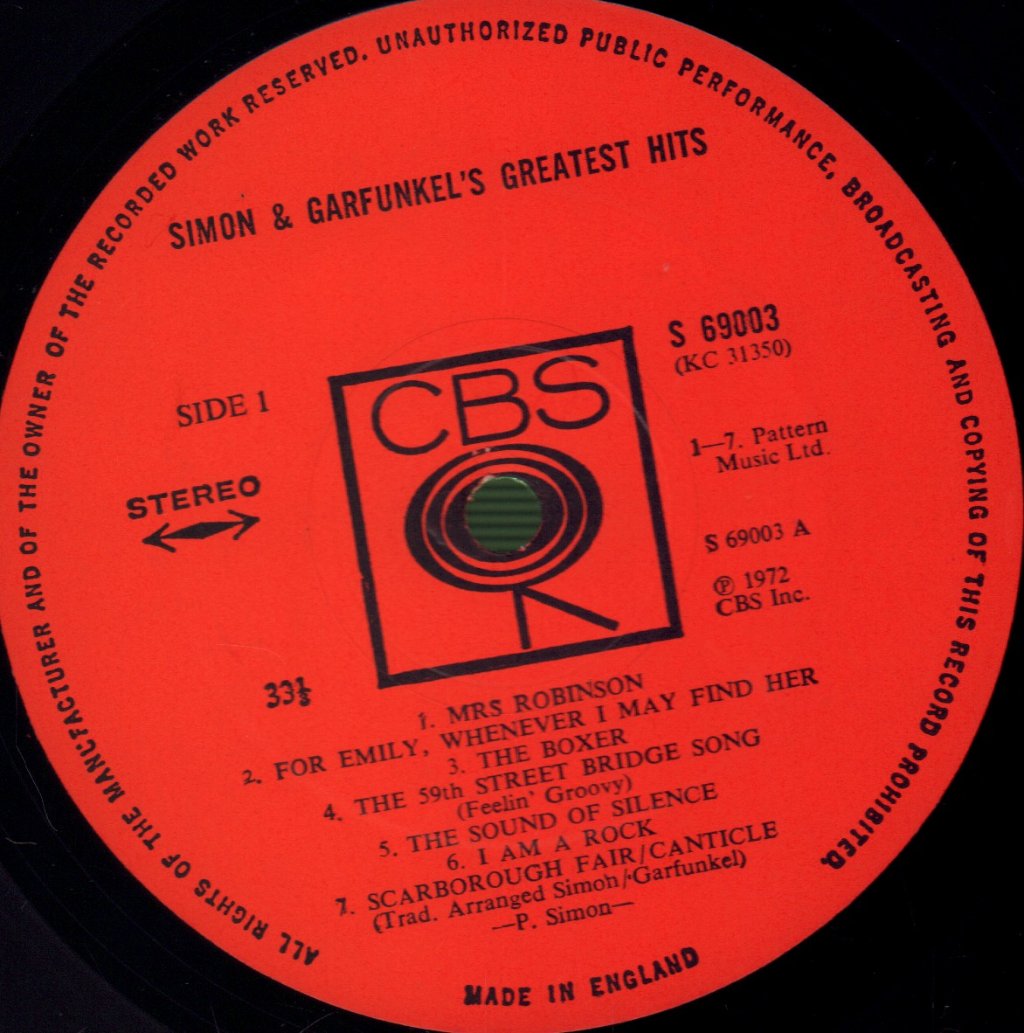 Simon And Garfunkel - Greatest Hits - Lp