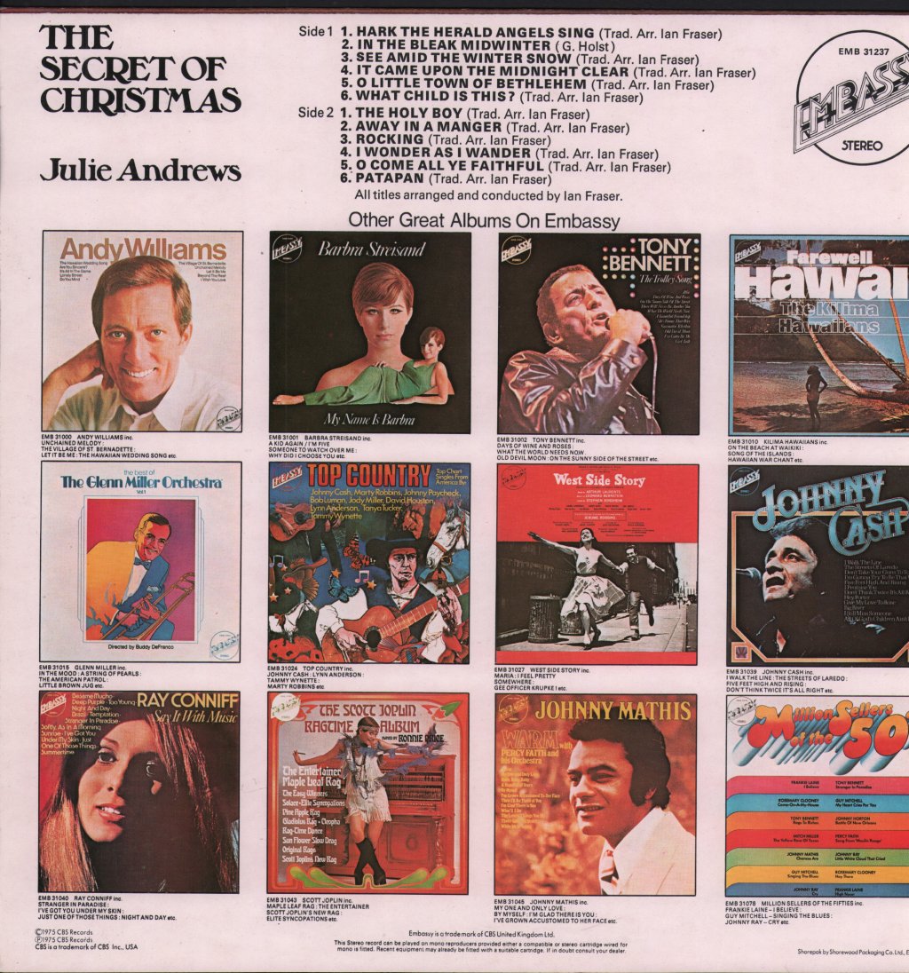 Julie Andrews - Secret Of Christmas - Lp