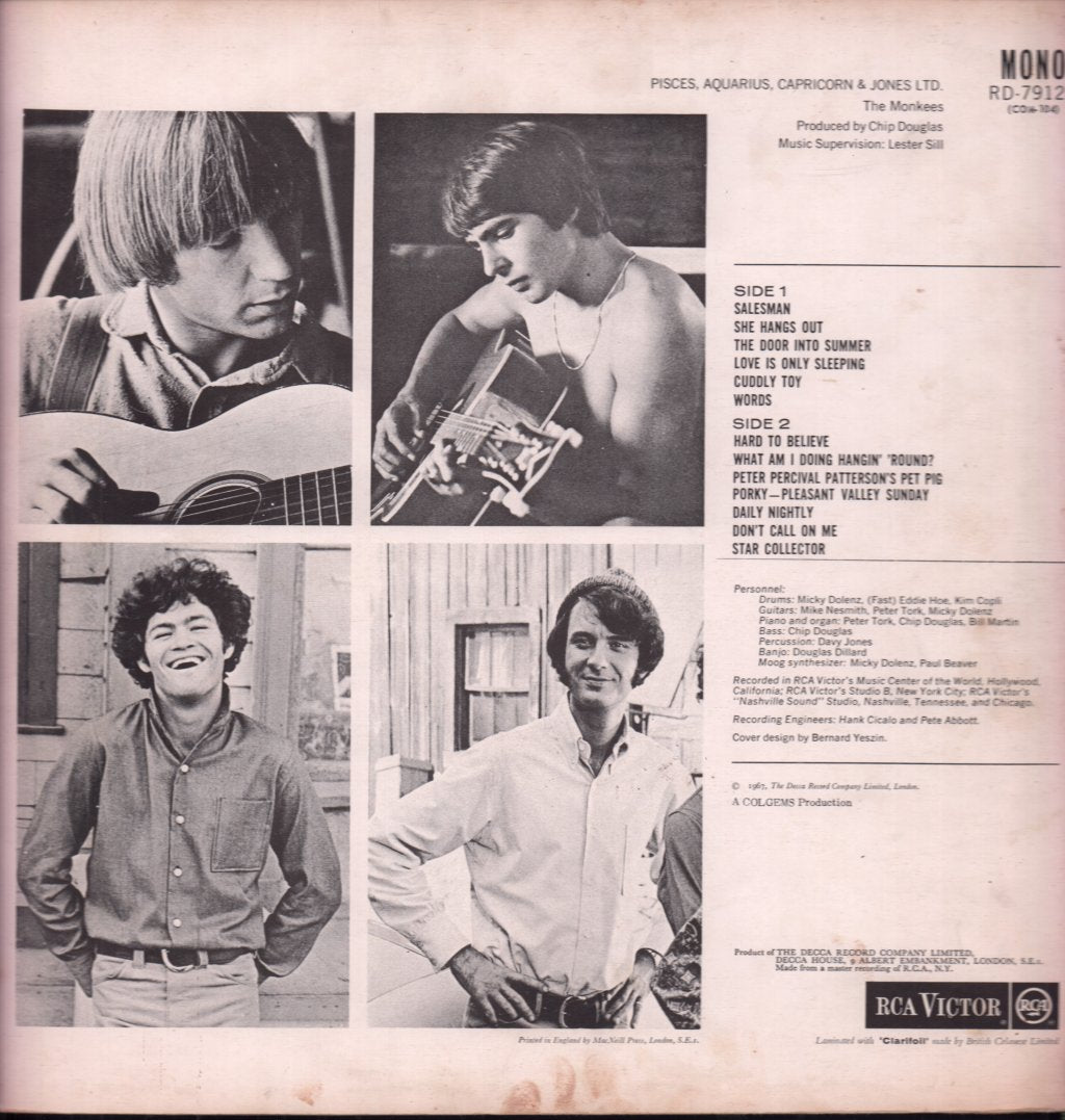 Monkees - Pisces Aquarius Capricorn And Jones Ltd - Lp