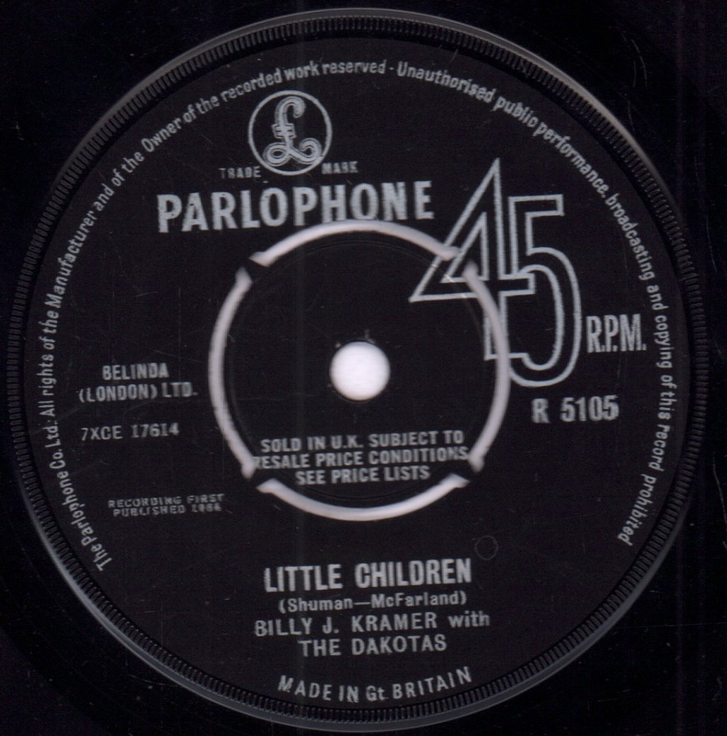 Billy J.Kramer And The Dakotas - Little Children - 7 Inch