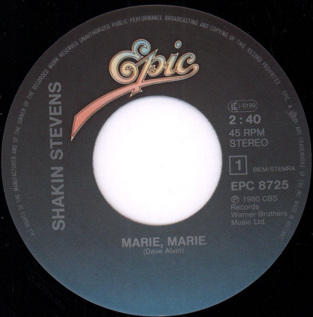 Shakin Stevens - Marie Marie - 7 Inch