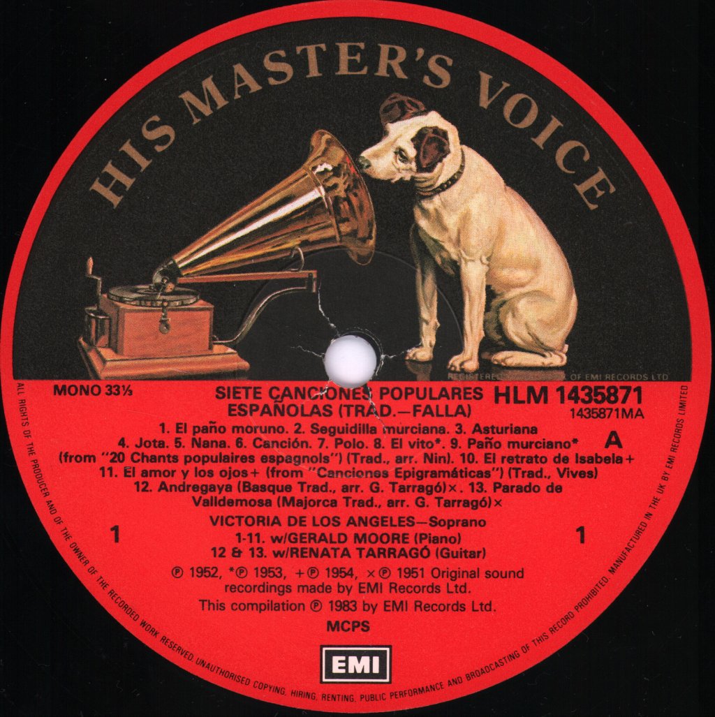 Victoria De Los Angeles - Sings Spanish Songs - Lp