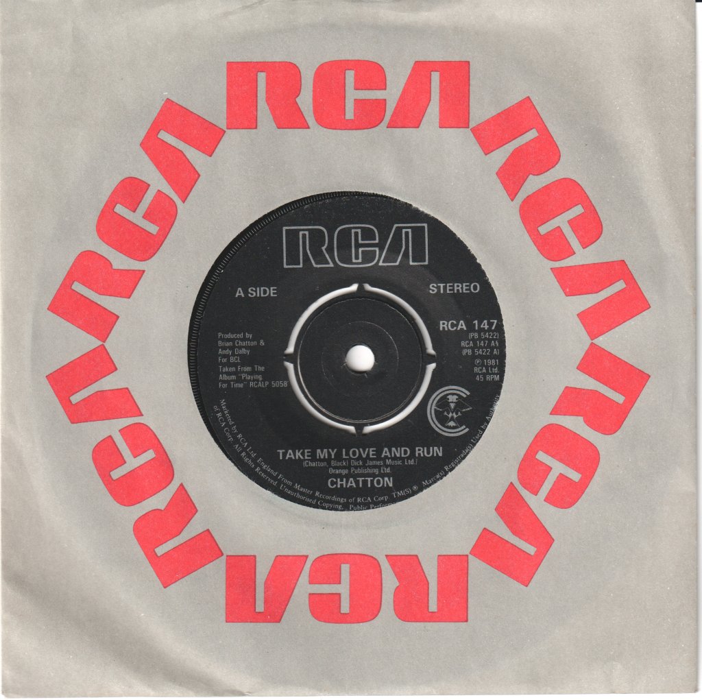 Brian Chatton - Take My Love And Run - 7 Inch