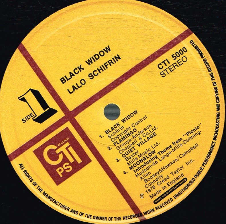 Lalo Schifrin - Black Widow - Lp