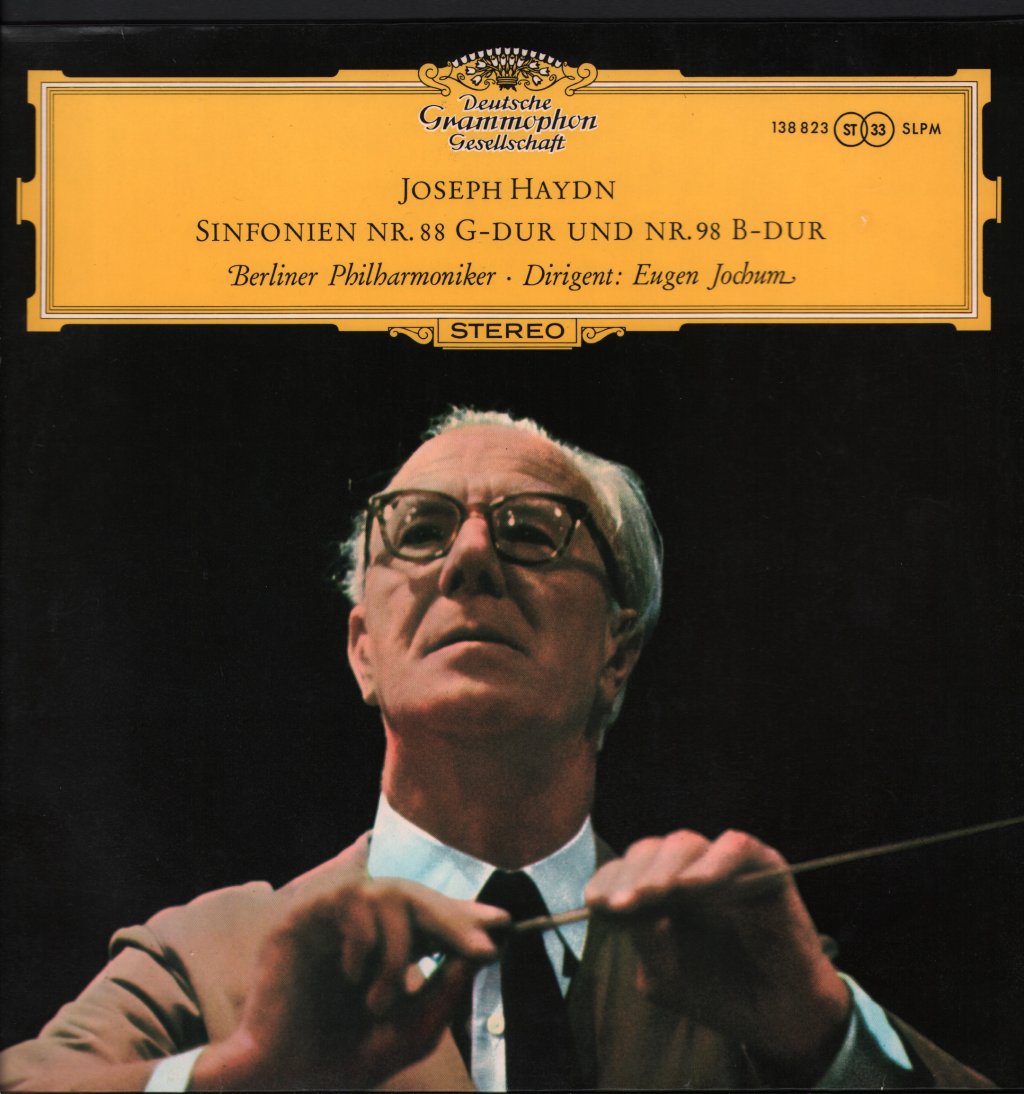 Eugen Jochum / Berliner Philharmoniker - Joseph Haydn -  - Sinfonien Nr. 88 G-dur Und Nr. 98 B-dur - Lp
