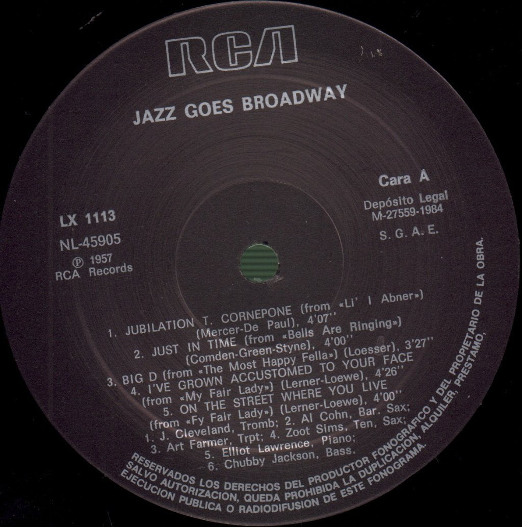 Various Artists - Jazz Goes Broadway - Lp