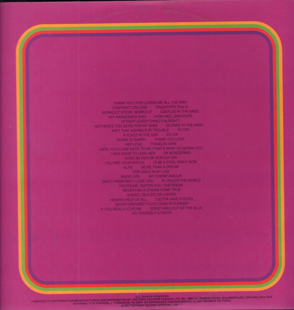 Stevie Wonder - Looking Back - Triple Lp