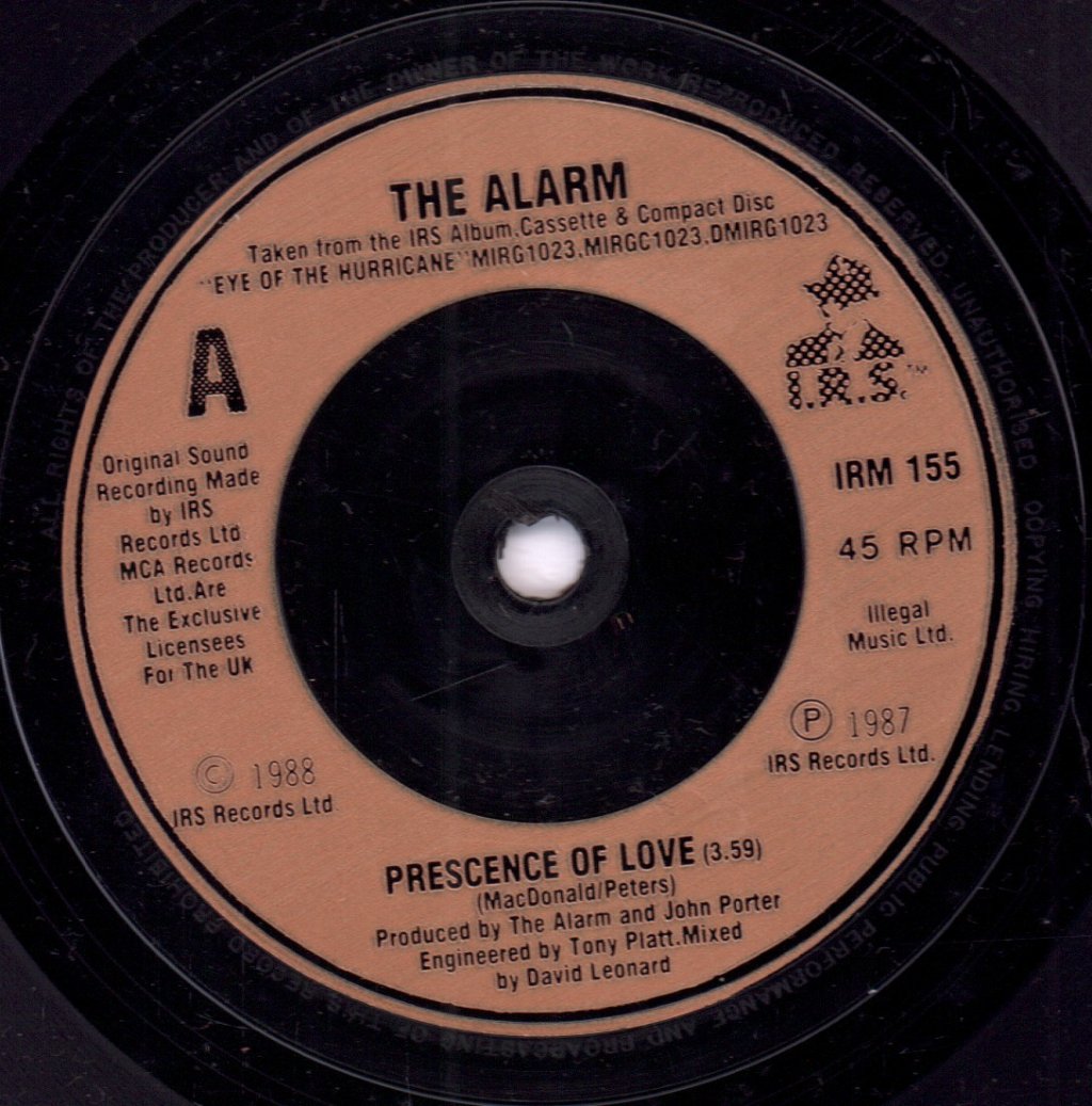 Alarm - Presence Of Love - 7 Inch
