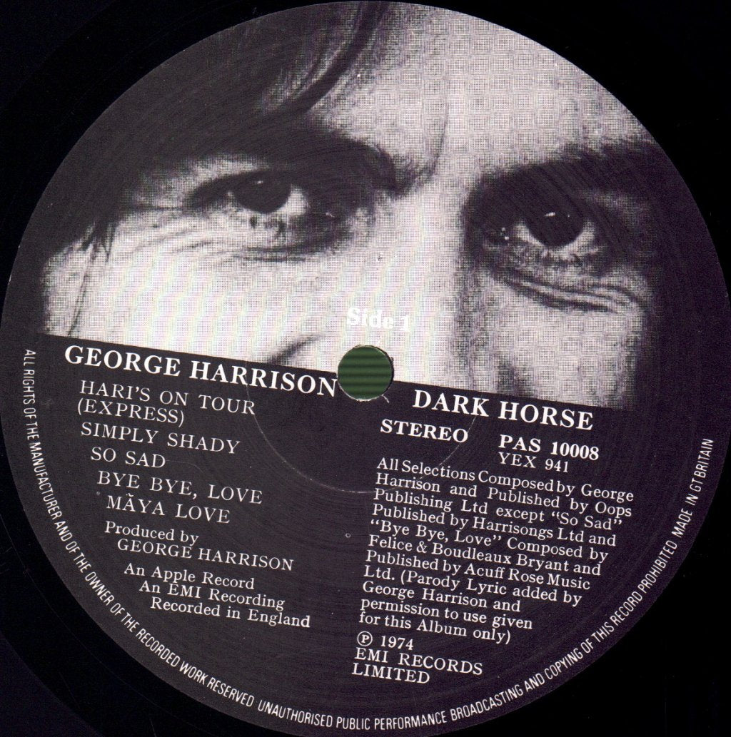 George Harrison - Dark Horse - Lp