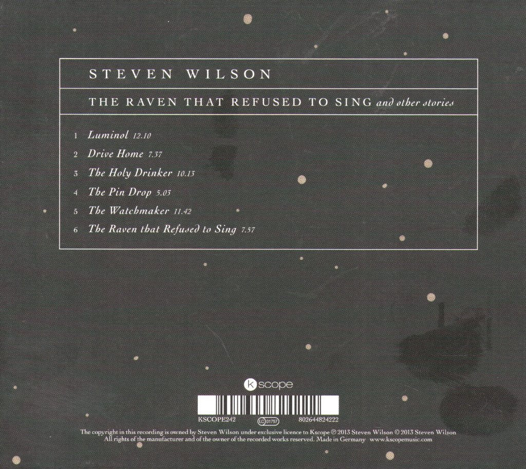Steven Wilson - Raven That Refused To Sing (And Other Stories) - Cd