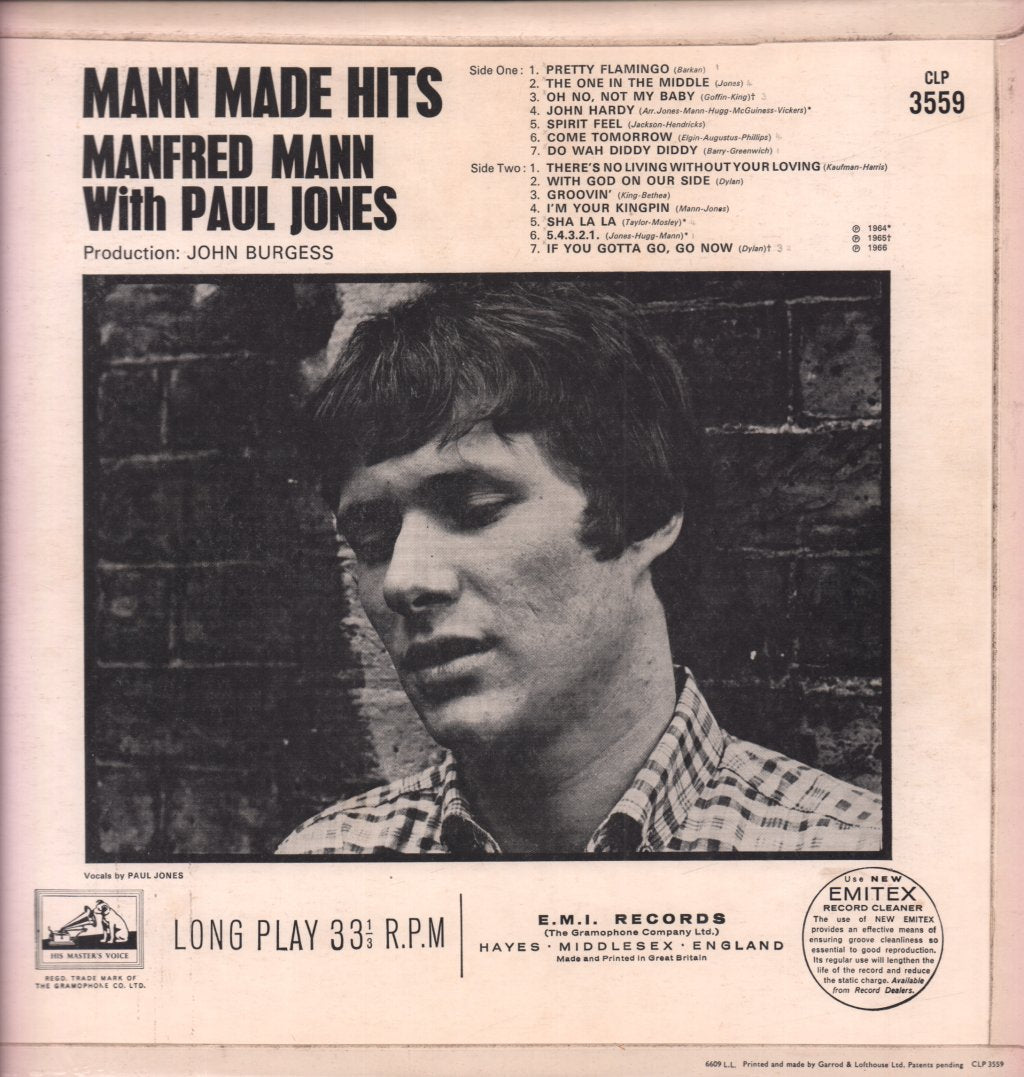 manfred mann with paul jones - Mann Made Hits - Lp