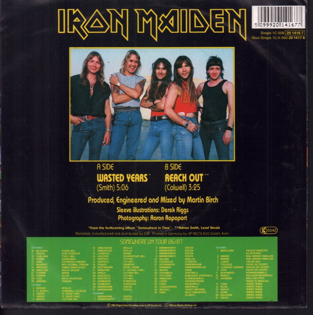 Iron Maiden - Wasted Years - 7 Inch