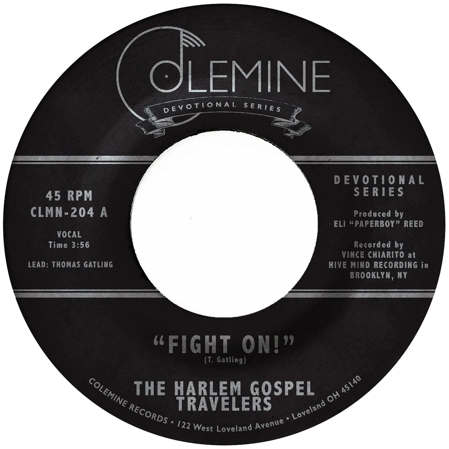 Harlem Gospel Travelers - Fight On (Clear) - 7 Inch