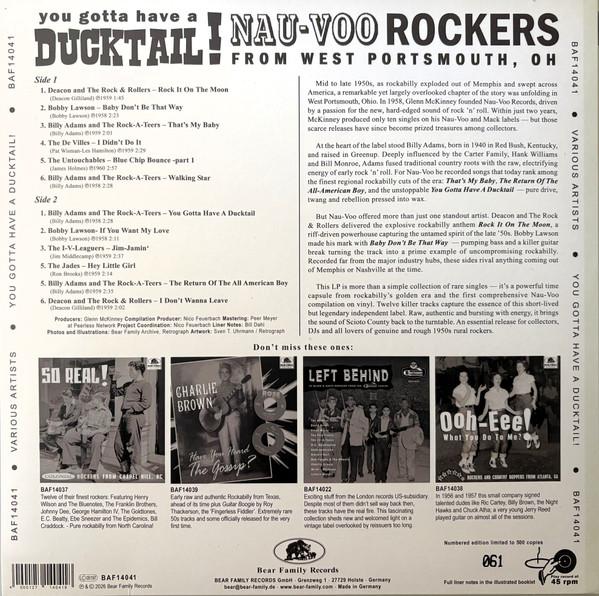 Various Artists - You Gotta Have A Ducktail! Nau-Voo Rockers From West Portsmouth, OH - 10 Inch