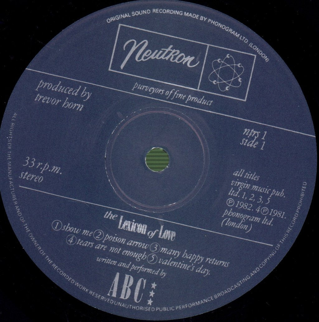 ABC - Lexicon Of Love - Lp