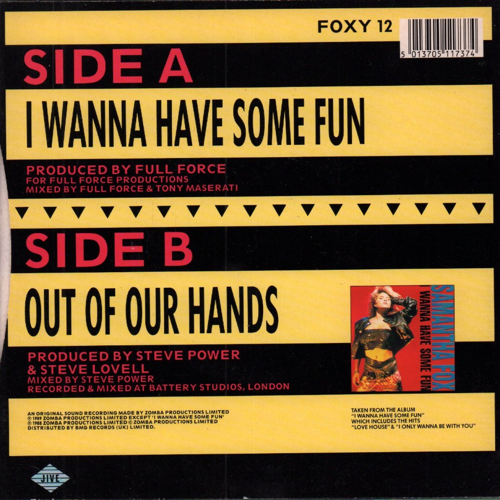 Samantha Fox - I Wanna Have Some Fun - 7 Inch