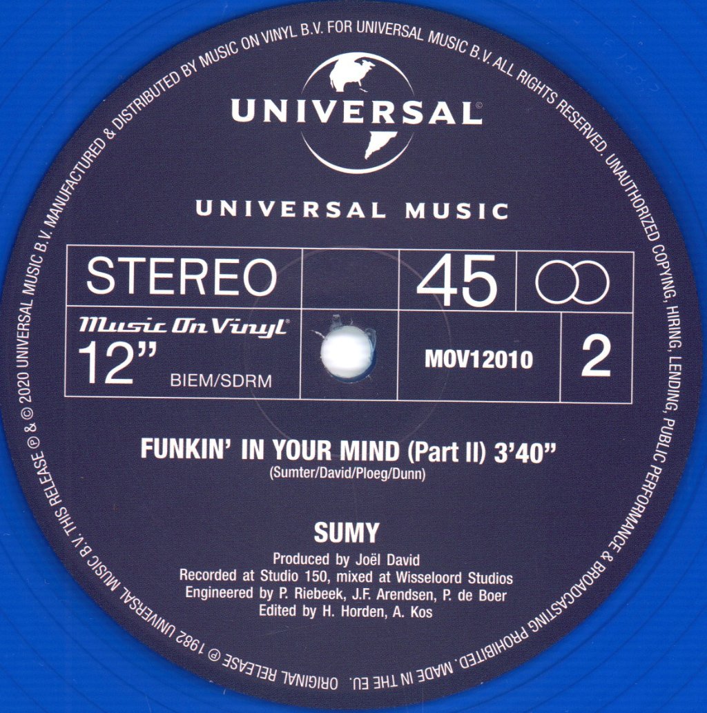 Sumy - Funkin' In Your Mind - 12 Inch