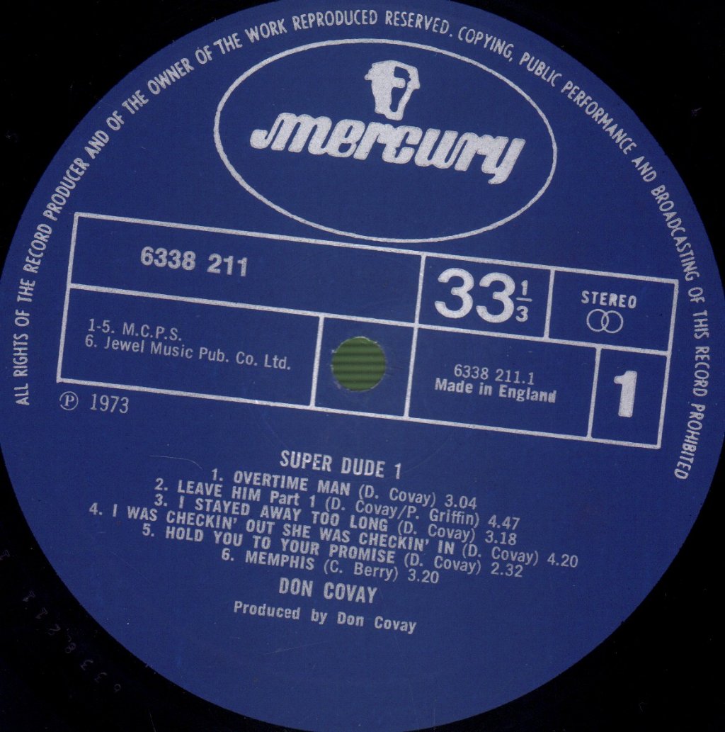 Don Covay - Super Dude I - Lp