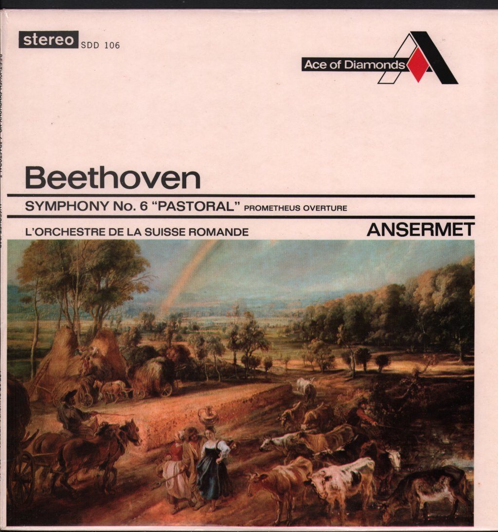 Ernest Ansermet / L'Orchestre De La Suisse Romande - Beethoven - Symphony No. 6 "Pastoral" / Prometheus Overture - Lp