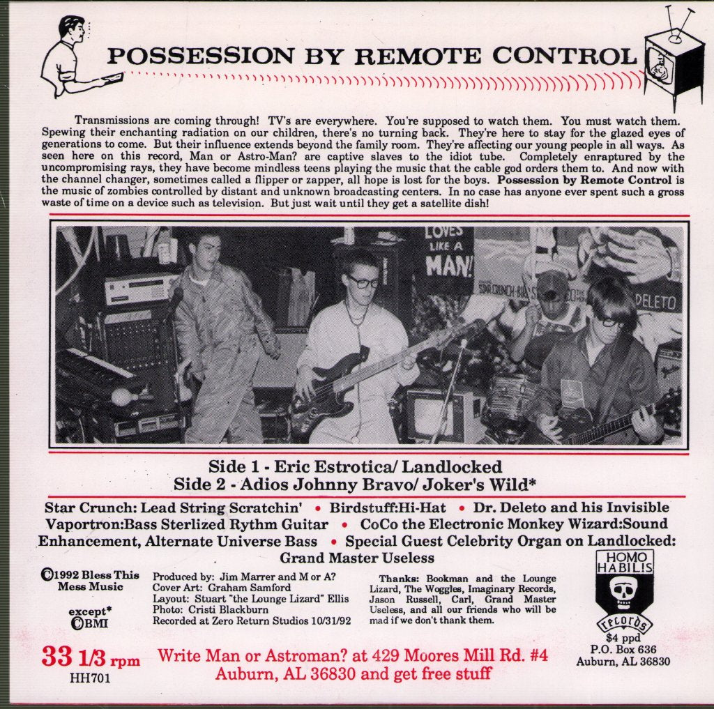 Man Or Astro-Man? - Possession By Remote Control - 7 Inch