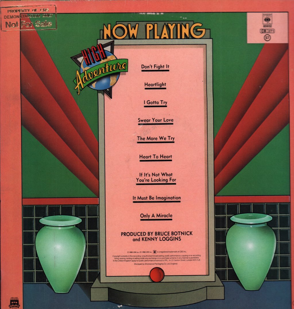 Kenny Loggins - High Adventure - Lp