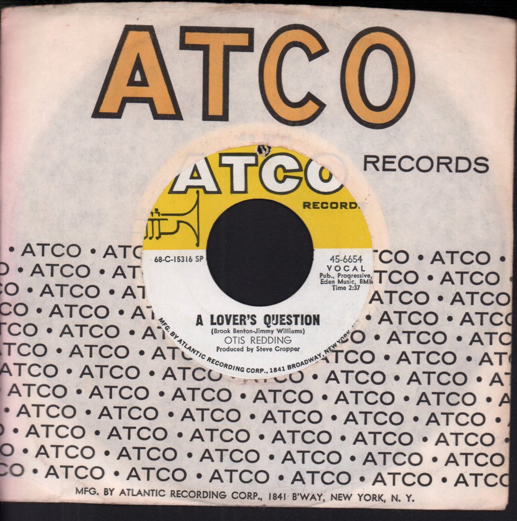 Otis Redding - A Lover's Question - 7 Inch