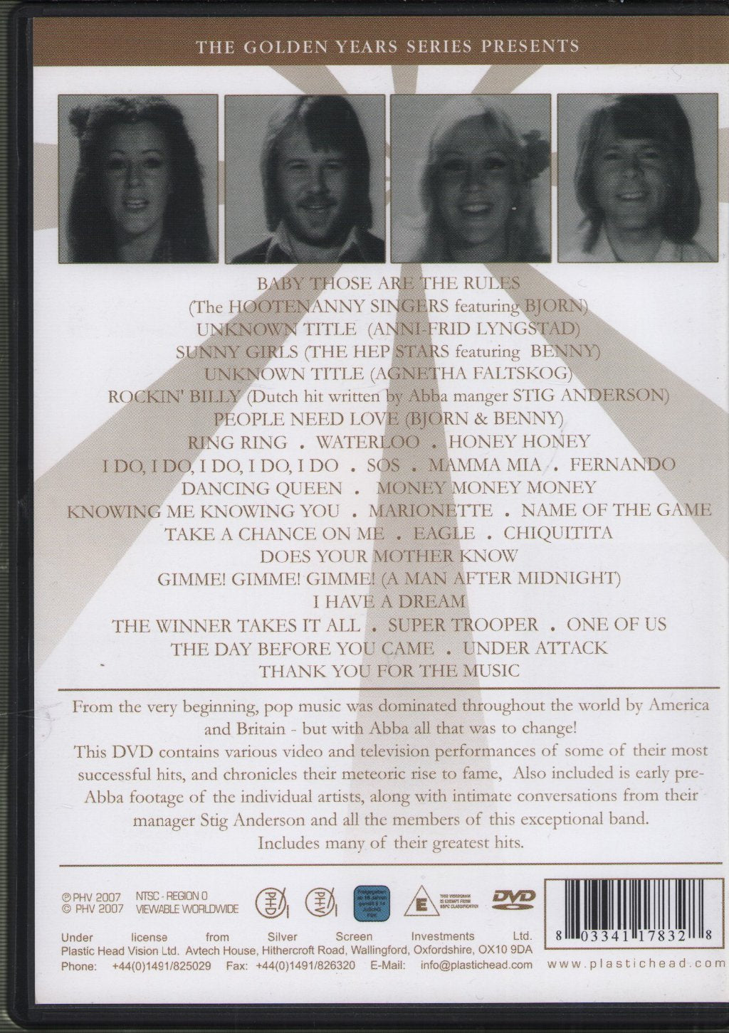 ABBA - ABBA The Golden Years - Dvd