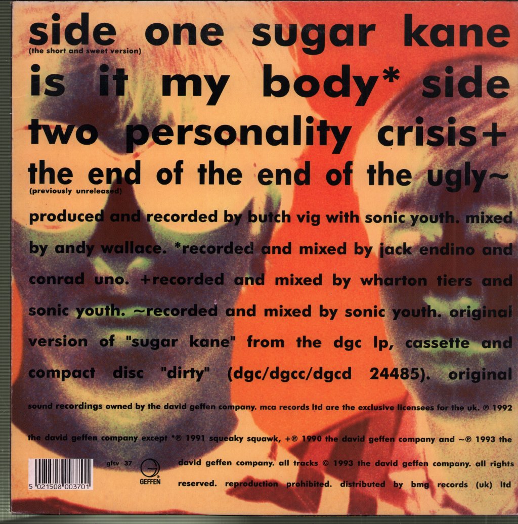 Sonic Youth - Sugar Kane - 10 Inch