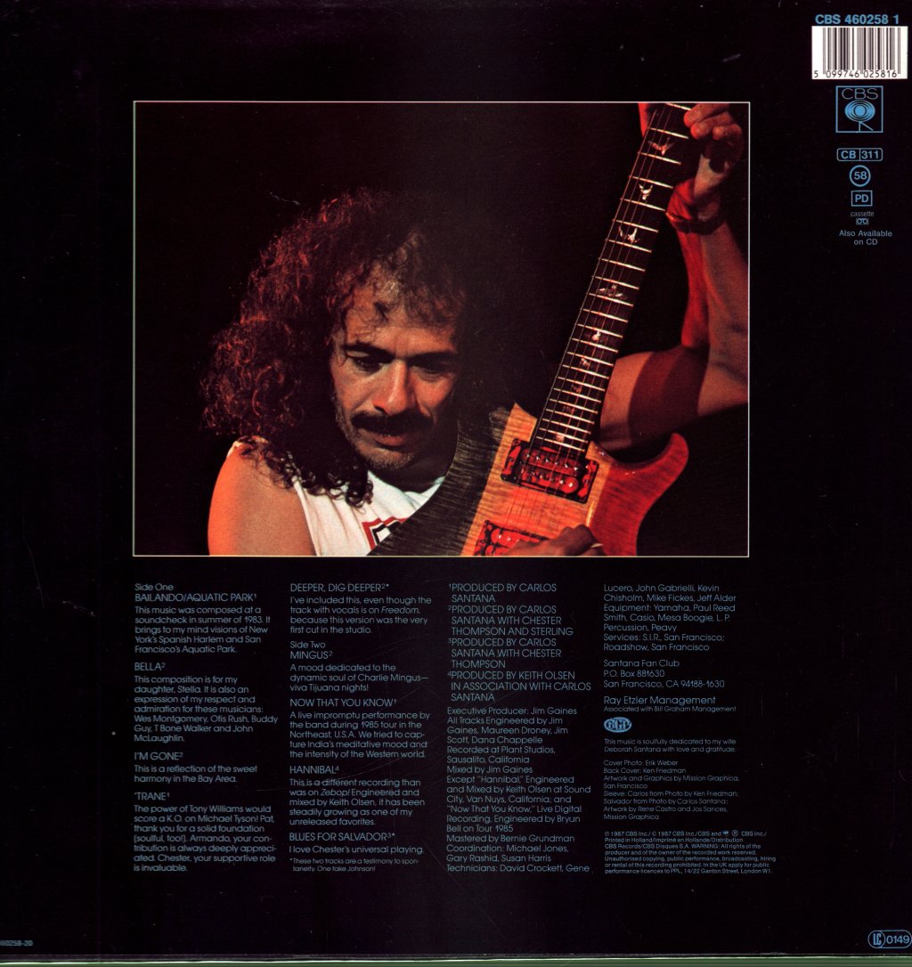 Carlos Santana - Blues For Salvador - Lp