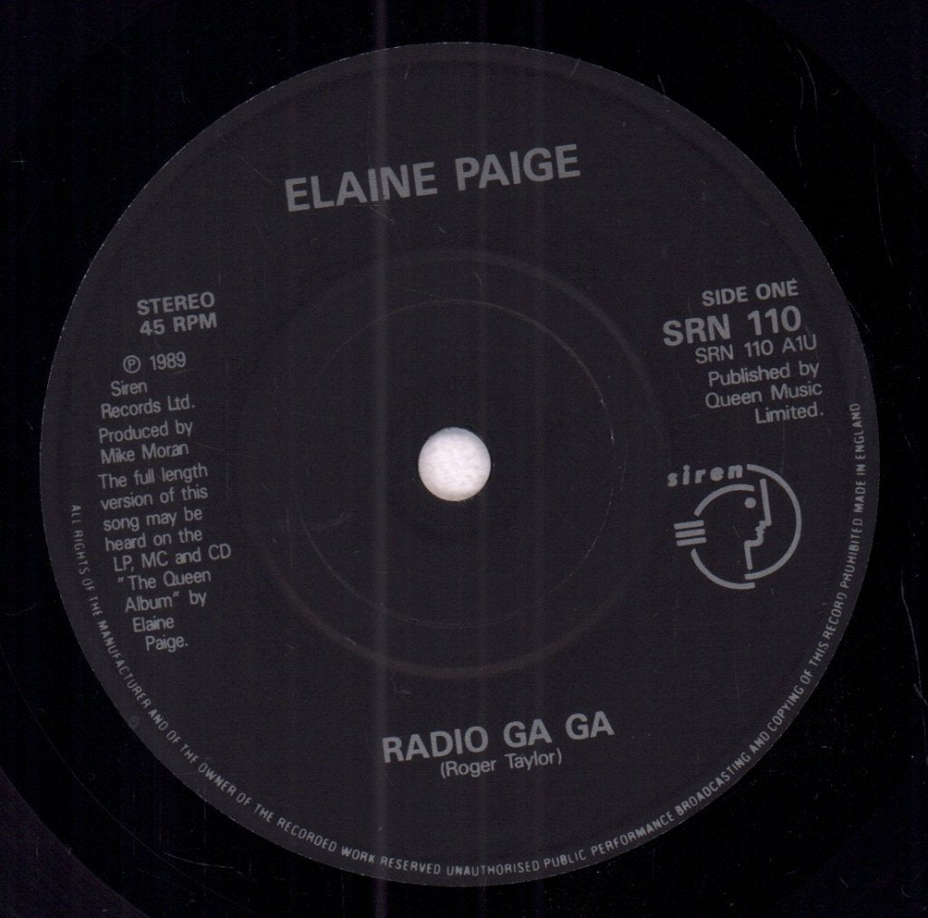 Elaine Paige - Radio Ga Ga - 7 Inch