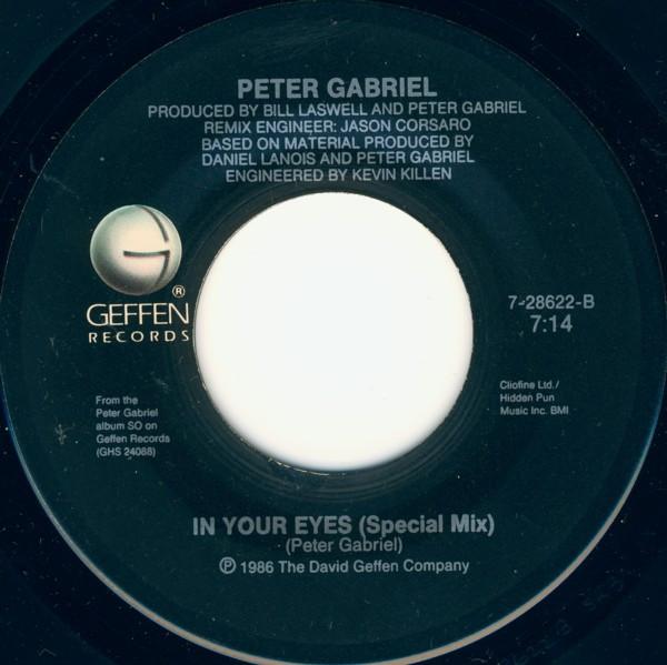 Peter Gabriel - In Your Eyes - 7 Inch