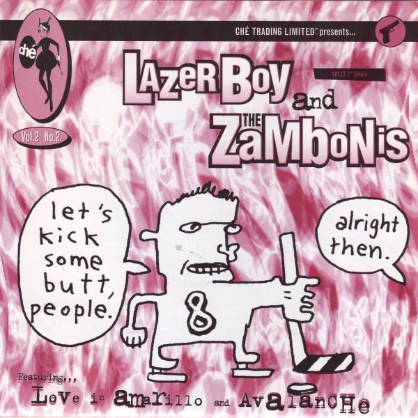 Lazerboy / Zambonis - Love In Amarillo / Avalanche - 7 Inch