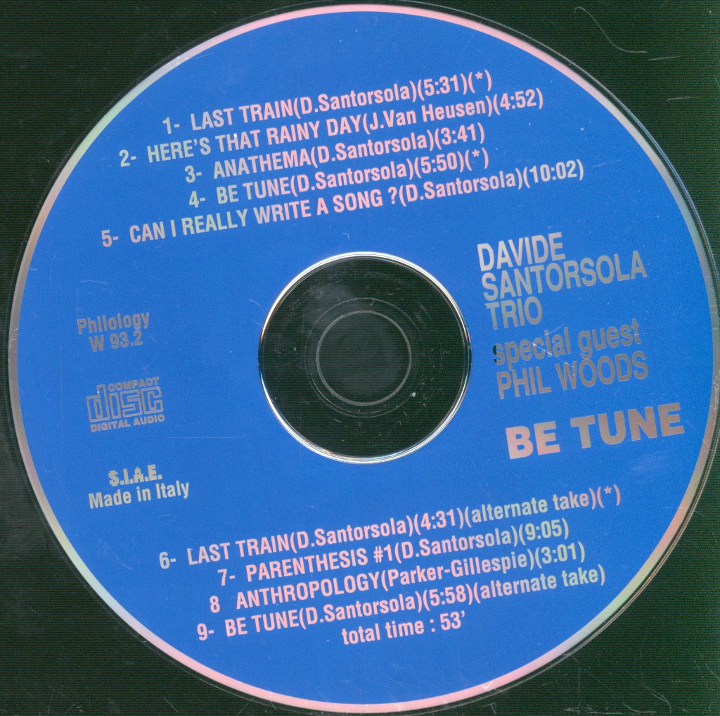 David Santorsola Trio - Be Tune - Cd