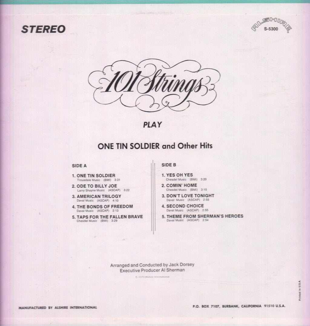 101 Strings - Play One Tin Soldier And Other Hits - Lp