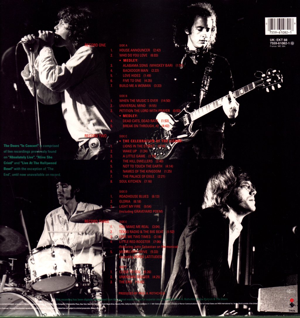 Doors - In Concert - Triple Lp