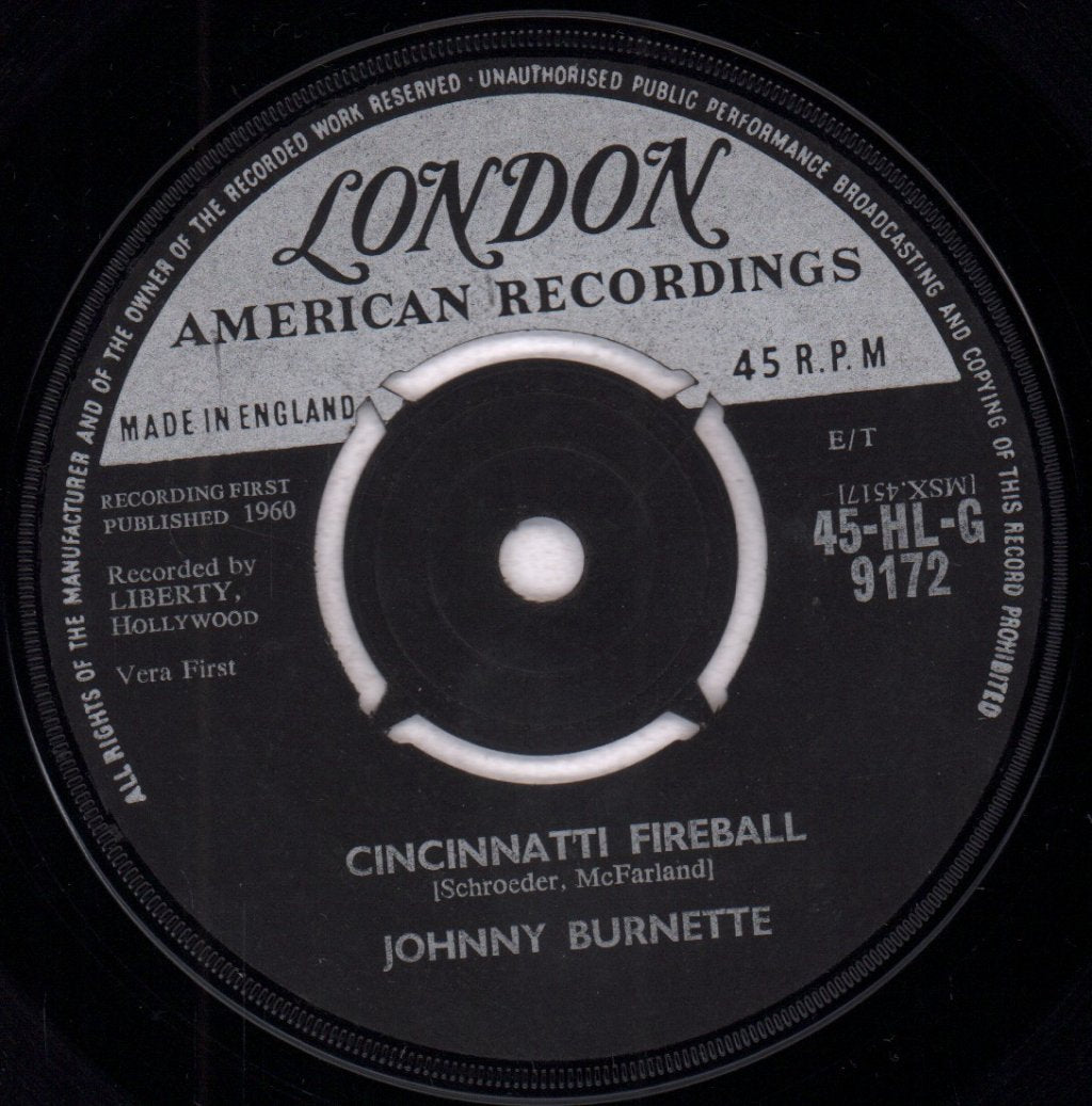 Johnny Burnette - Dreamin' - 7 Inch