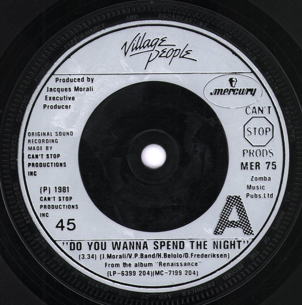 Village People - Do You Wanna Spend The Night - 7 Inch