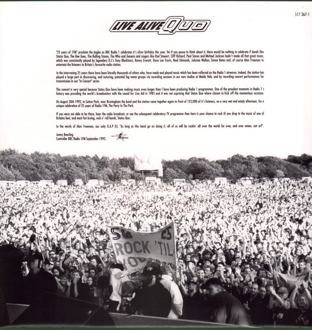 Status Quo - Live Alive Quo - Lp