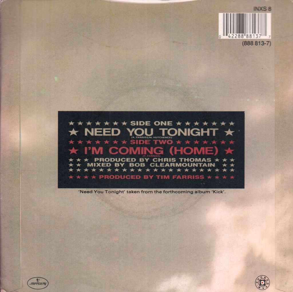 INXS - Need You Tonight - 7 Inch