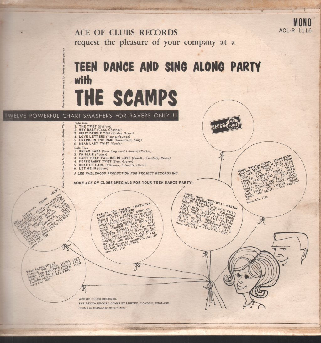 Scamps - Teen Dance And Sing Along Party - Lp