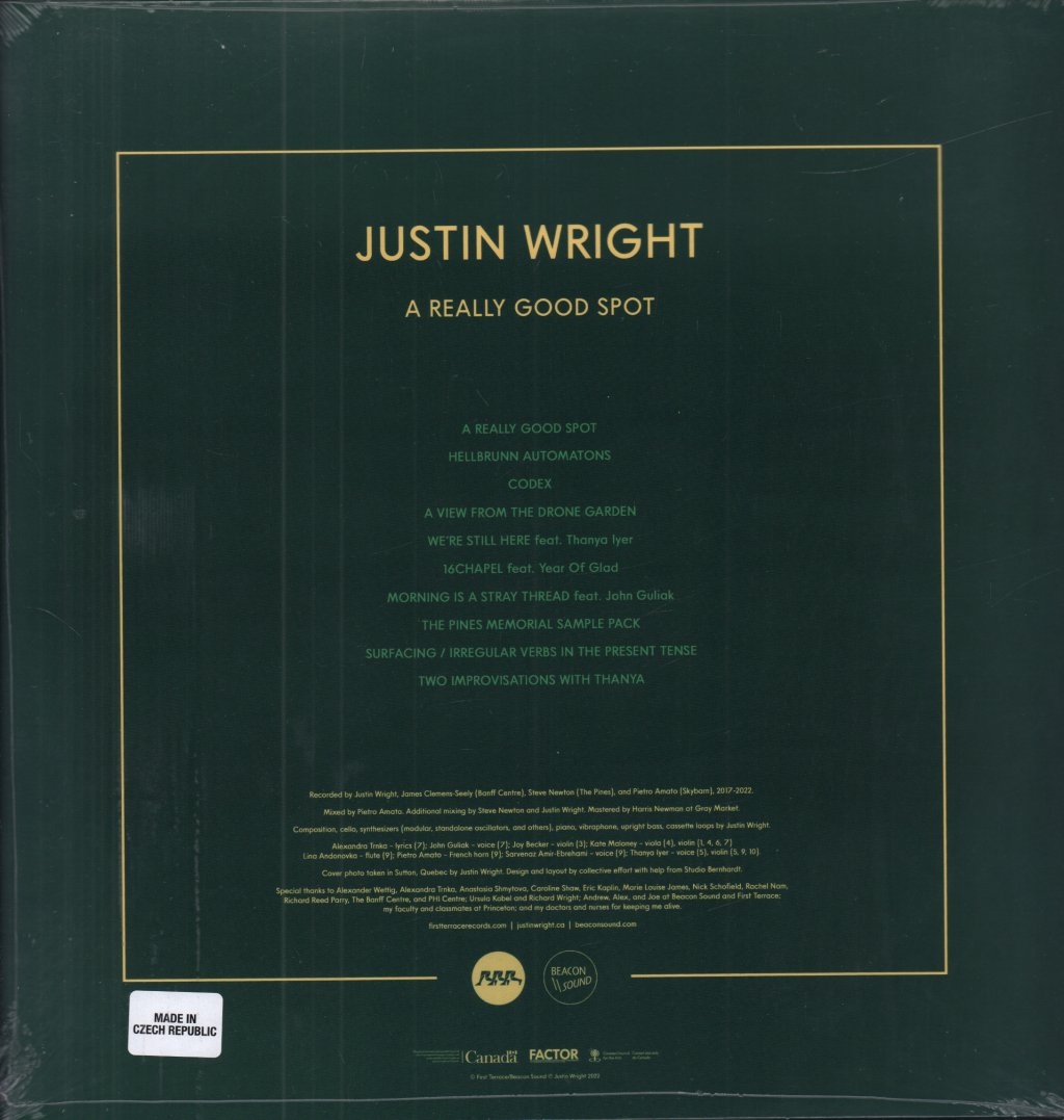Justin Wright - A Really Good Spot - Lp