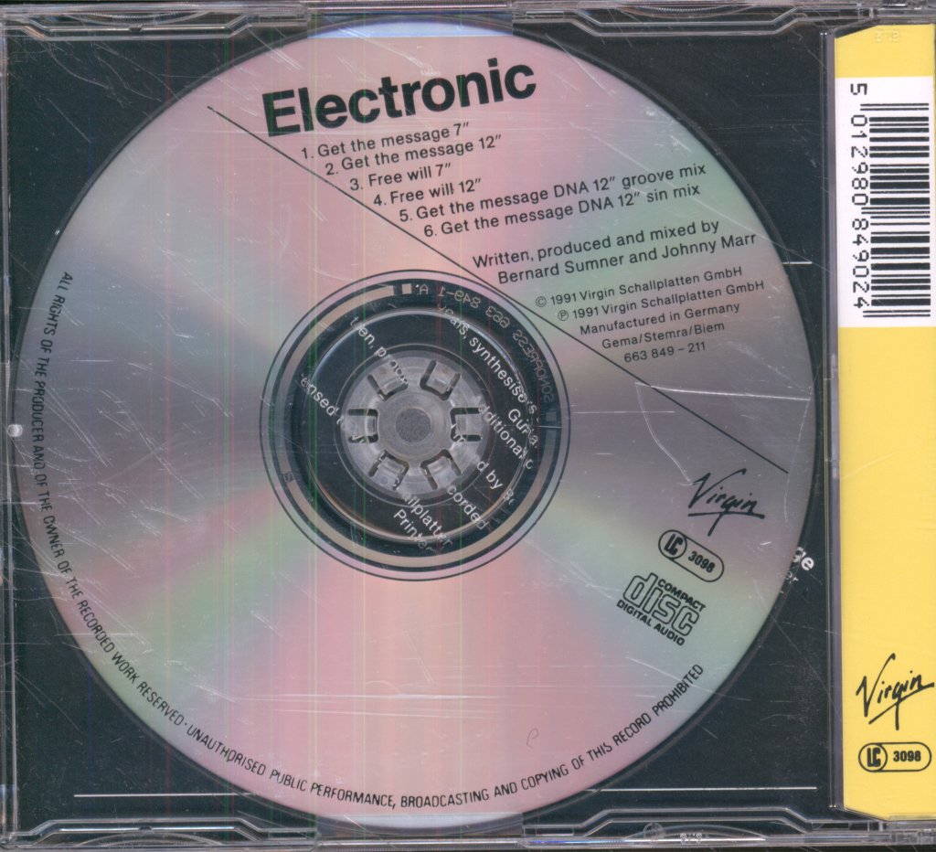 Electronic - Get The Message - Cd