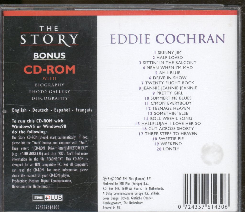 Eddie Cochran - Story - Double Cd
