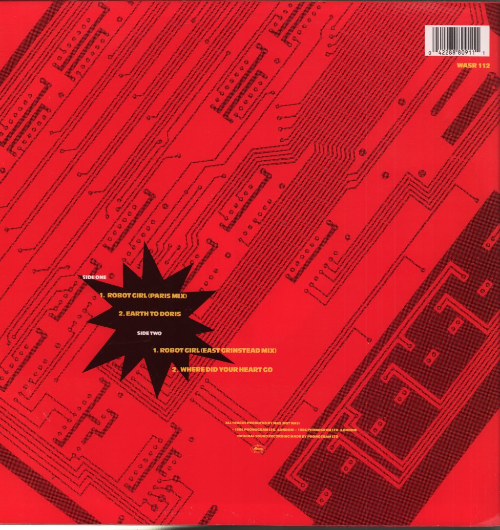 Was (Not Was) - Robot Girl (Remix) - 12 Inch