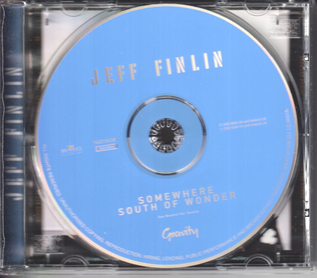 Jeff Finlin - Somewhere South Of Wonder - Cd