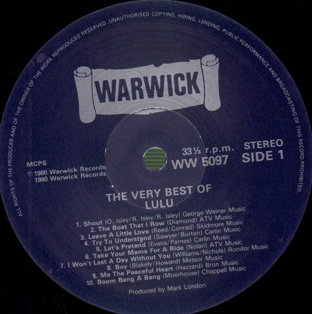 Lulu - Very Best Of - Lp
