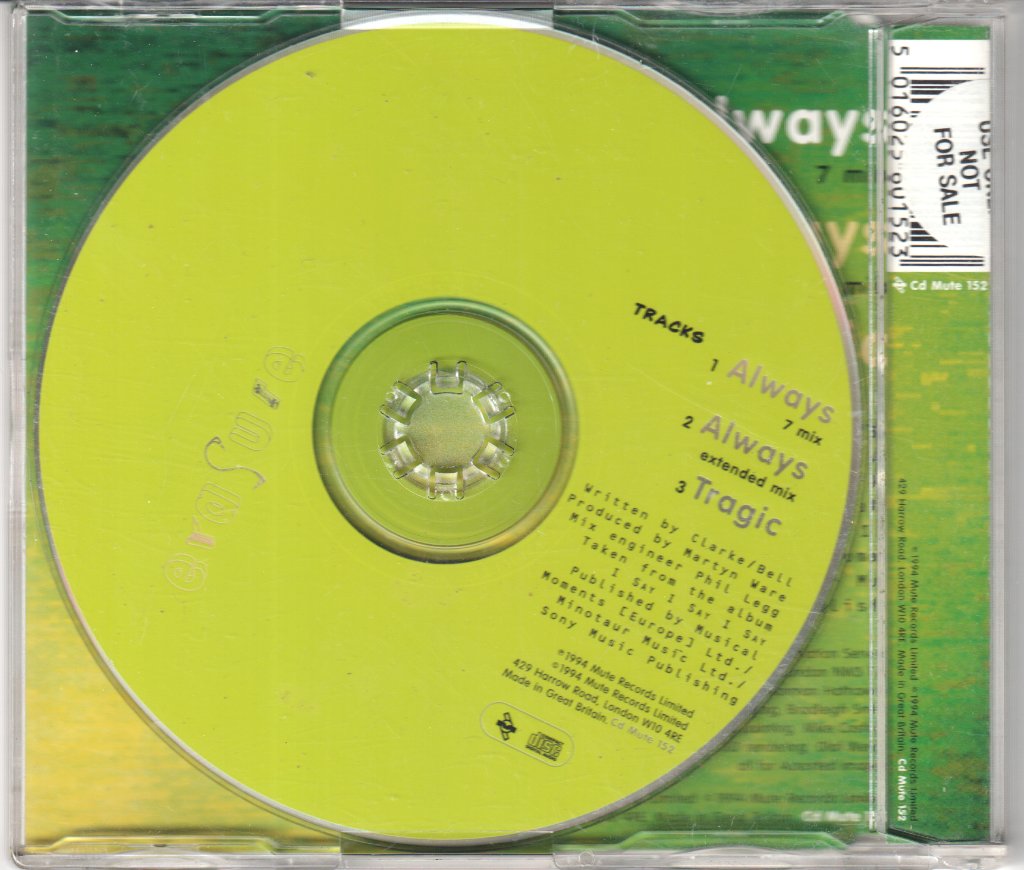 Erasure - Always - Cd