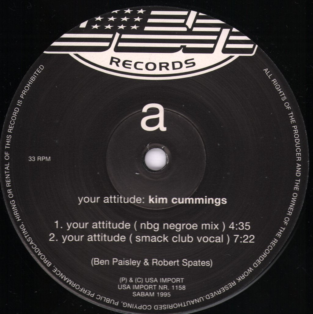 Kim Cummings - Your Attitude - 12 Inch