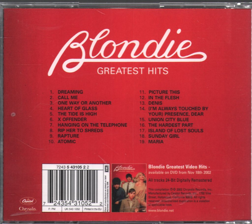 Blondie - Greatest Hits - Cd