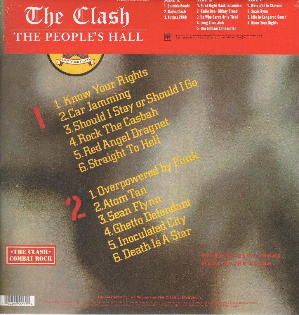 Clash - Combat Rock/The People’s Hall - Triple Lp